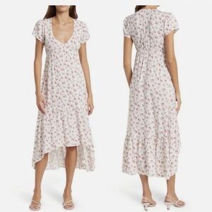Velvet Torch Floral Print High/Low Dress